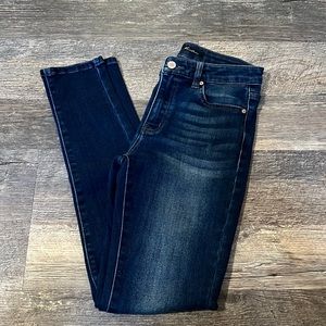 KanCan fleeced lined dark wash skinny jeans